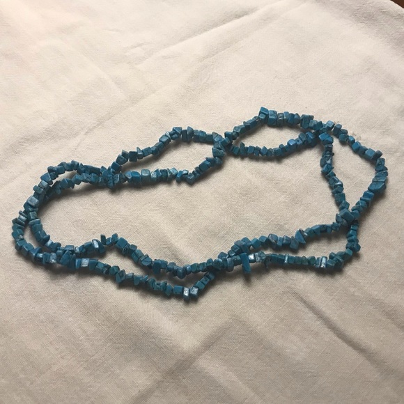 Turquoise Chip Necklace - Picture 1 of 2